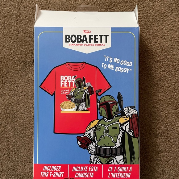 Funko x Star Wars Boba Fett Cinnamon Coated Cereal Shirt BOX ONLY (JUST THE BOX) - Picture 4 of 10